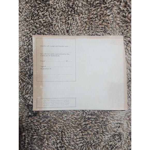 Edwin M Knowles Collector Plate Seventh Issue The Flower Arrangement with COA - Picture 6 of 12